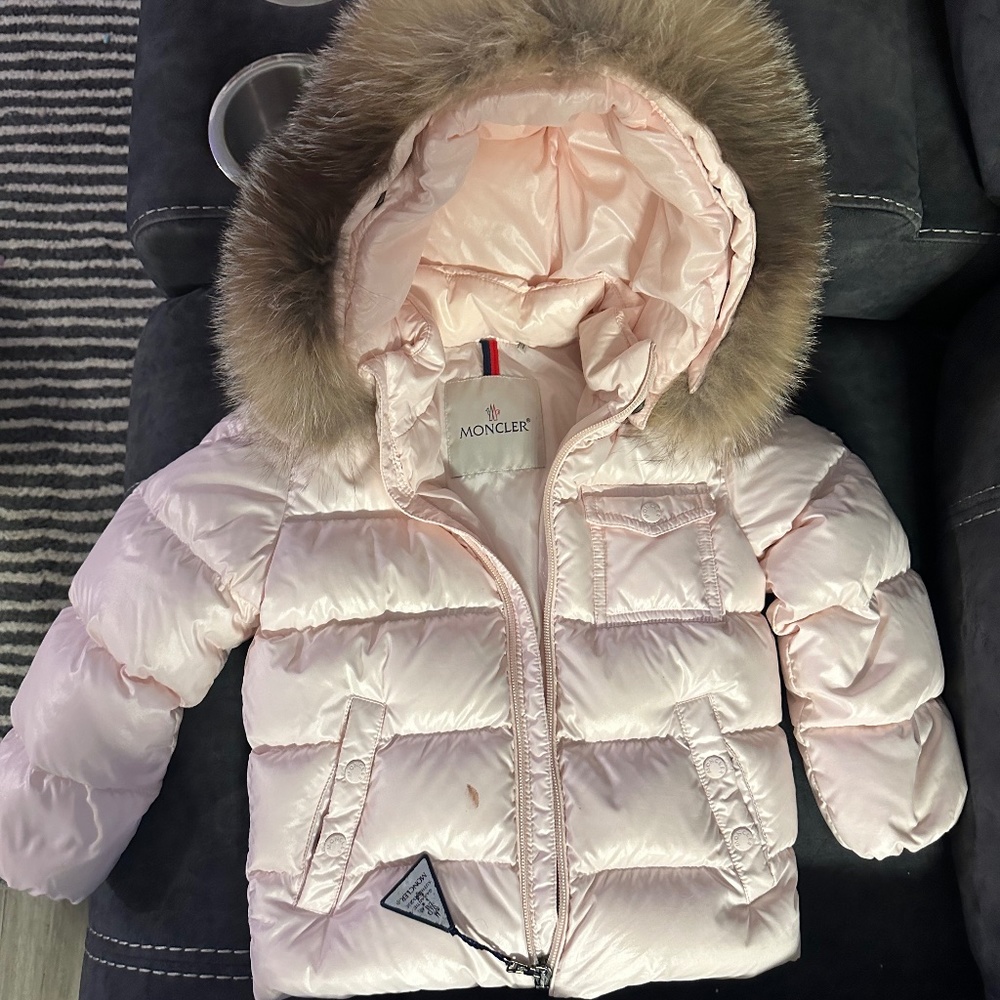 Toodler Pink Moncler coat